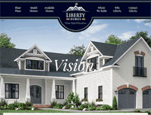 Tablet Screenshot of libertyhomesandbuilding.com
